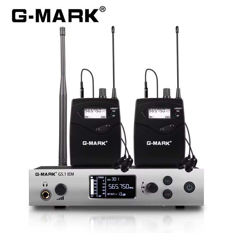 In Ear Monitors For Singers - G-MARK G5.1IEM Sahne Performansları için UHF