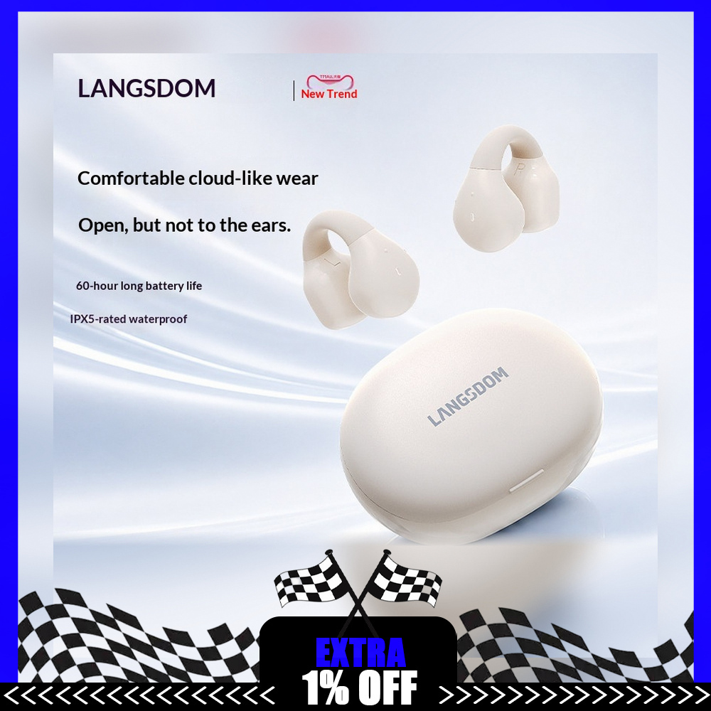 Bone Conduction Running Headphones - LANGSDOM TS03PRO Açık Kulaklık Tasarımlı Bluetooth