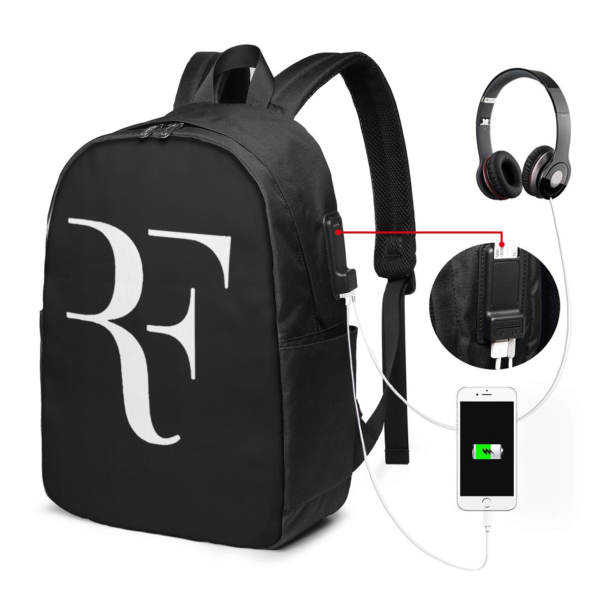 Laptops - Roger Federer Sırt Çantası Seyahat Dizüstü