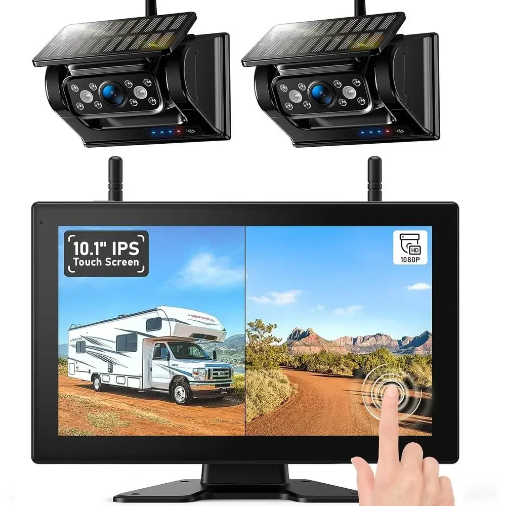 Cameras - Manyetik Güneş Enerjili Kablosuz Geri Görüş