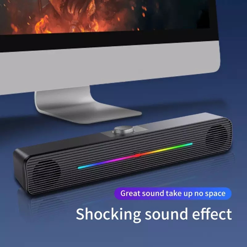E-1407 Toptan RGB Işıklı Kablo - Rgb Computer Soundbar For Pc incelemesi ve fiyatı