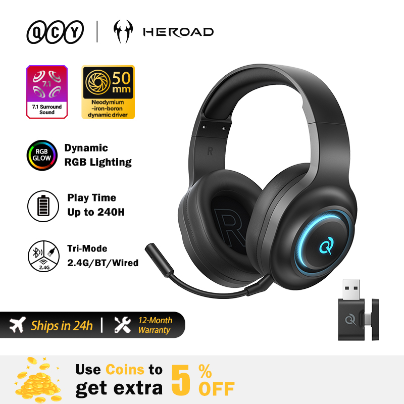 QCY Heroad V200 Oyuncu Kulaklı - Gaming Headset With Mic Rgb incelemesi ve fiyatı